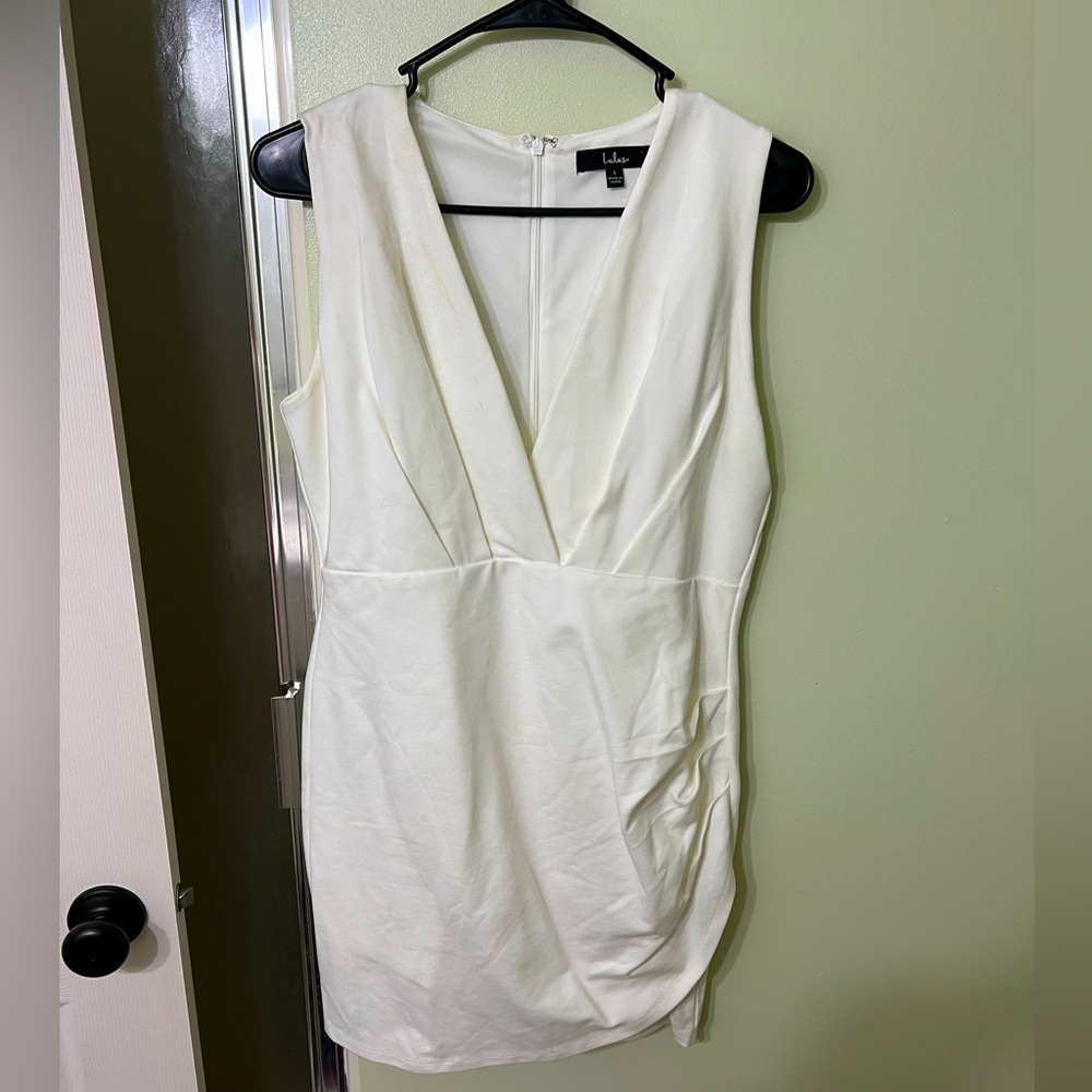 White mini dress